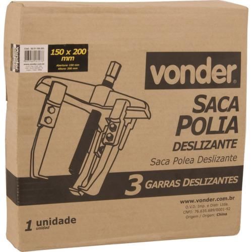 Saca polia com 3 garras deslizantes 150 mm x 200 mm