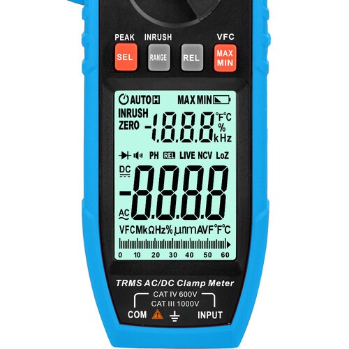 Alicate amperímetro digital 1000A True RMS AC CAT III 1000V - ET-3811 Alicate amperímetro digital 1000A True RMS AC CAT III 1000V - ET-3811