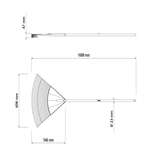 Vassoura plástica 26 dentes com cabo de 120 cm - 77855761 Vassoura plástica 26 dentes com cabo de 120 cm - 77855761
