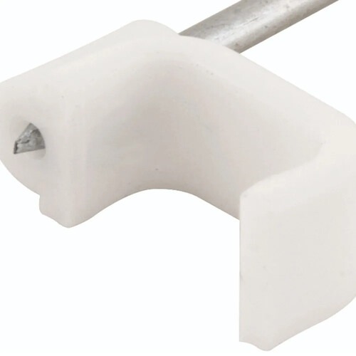 Grampo plástico redondo para fios 6 mm² com 20 peças Grampo plástico redondo para fios 6 mm² com 20 peças