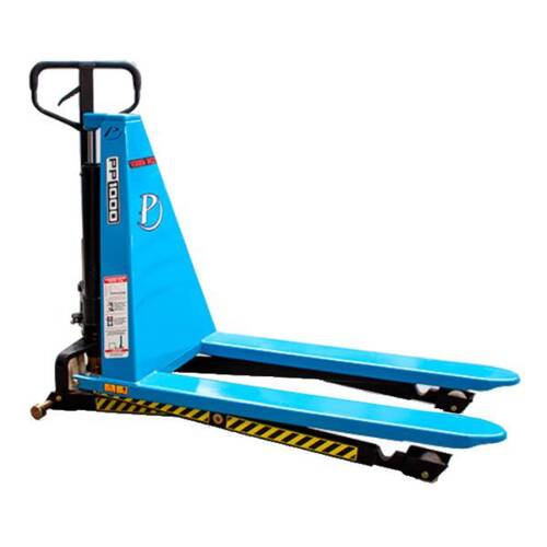 Transpalete pantográfico elevação manual 1.000 Kg 680 mm com rodas de nylon - PP 1000 Transpalete pantográfico elevação manual 1.000 Kg 680 mm com rodas de nylon - PP 1000