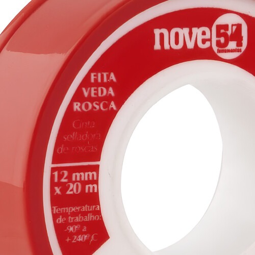 Fita veda rosca 12 mm x 20 metros Fita veda rosca 12 mm x 20 metros