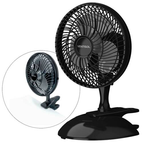 Ventilador de mesa mini 20 cm 2 velocidades - Black 110V Ventilador de mesa mini 20 cm 2 velocidades - Black 110V