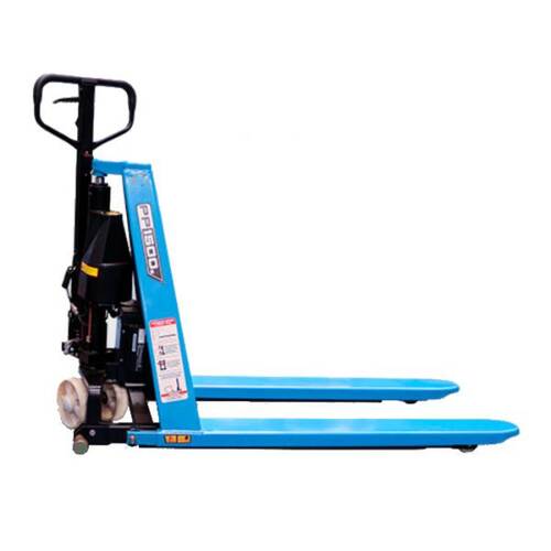 Transpalete pantográfico elevação elétrica 1.500 Kg 680 mm rodas de nylon- PP 1500E Transpalete pantográfico elevação elétrica 1.500 Kg 680 mm rodas de nylon- PP 1500E