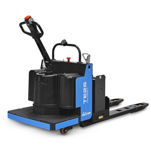 Transpalete elétrico tracionado 2500 kg 680 x 1150 mm com direção mecânica - TE25 Transpalete elétrico tracionado 2500 kg 680 x 1150 mm com direção mecânica - TE25