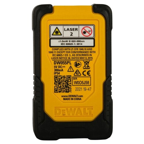 Trena a laser de bolso com leitura at� 16 metros - DW055PL