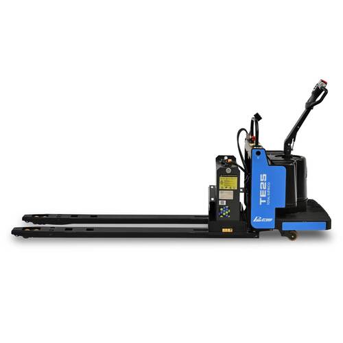 Transpalete elétrico tracionado 2500 kg 680 x 2400 mm com direção mecânica - TE25 Transpalete elétrico tracionado 2500 kg 680 x 2400 mm com direção mecânica - TE25