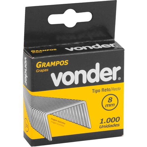 Grampo para grampeador manual 8 mm com 1.000 pe�as