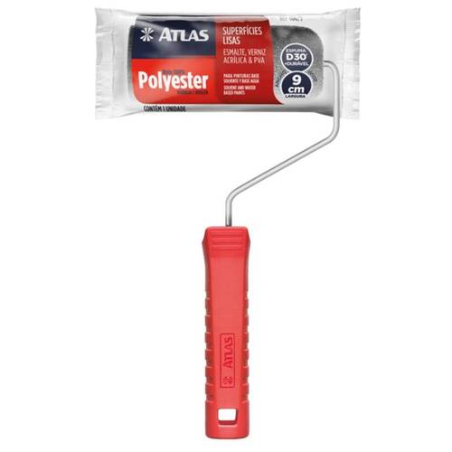 Rolo de espuma para pintura 9 cm com suporte - 406/9A Rolo de espuma para pintura 9 cm com suporte - 406/9A