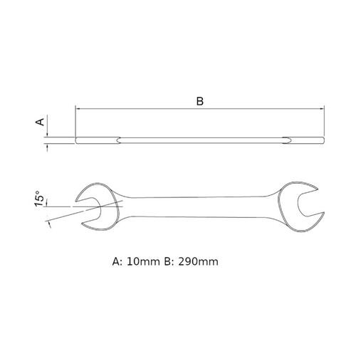 Chave fixa 27 x 32 mm aço cromo vanádio - 44610112 Chave fixa 27 x 32 mm aço cromo vanádio - 44610112