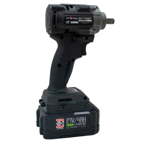 Chave de impacto a bateria 21V 4Ah encaixe 1/2 Chave de impacto a bateria 21V 4Ah encaixe 1/2