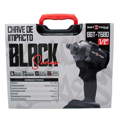 Chave de impacto a bateria 21V 4Ah encaixe 1/2 Chave de impacto a bateria 21V 4Ah encaixe 1/2