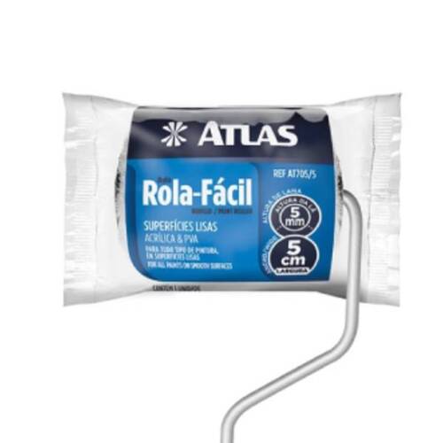 Rolo de espuma para pintura 5 cm com suporte - AT705/5 Rolo de espuma para pintura 5 cm com suporte - AT705/5