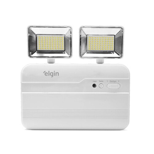 Lumin�ria de emerg�ncia LED 2.200 l�mens com 2 far�is - 48LEM2KL220  110V/220V