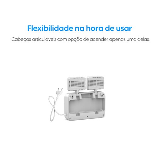 Lumin�ria de emerg�ncia LED 2.200 l�mens com 2 far�is - 48LEM2KL220  110V/220V