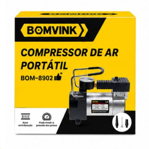 Compressor de ar portátil 12V 40 libras - BOM-8902 Compressor de ar portátil 12V 40 libras - BOM-8902