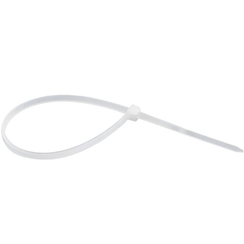 Abraçadeira de nylon branca 3,6 mm x 28 cm com 100 peças Abraçadeira de nylon branca 3,6 mm x 28 cm com 100 peças