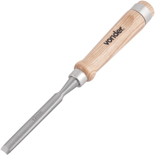 Formão goivado 12 mm com cabo de madeira Formão goivado 12 mm com cabo de madeira