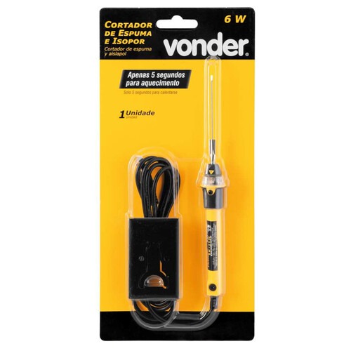 Cortador de espuma e isopor 6W com cabo USB e suporte - CEV 060