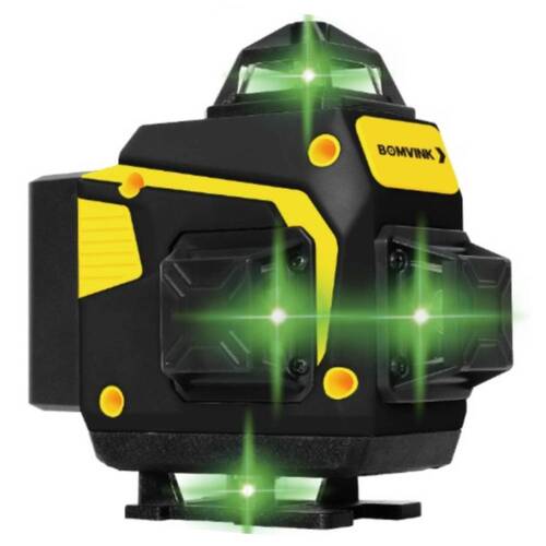 N�vel a laser verde a bateria 16 linhas 25 m com kit de acess�rios - BOM-6213