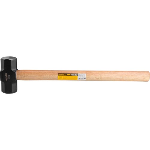 Marreta oitavada 3 Kg com cabo de madeira envernizado Marreta oitavada 3 Kg com cabo de madeira envernizado