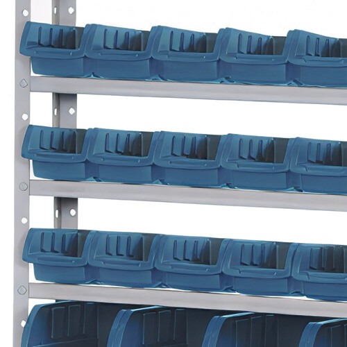 Estante met�lica com 49 gavetas azul medidas diversas - EM49A