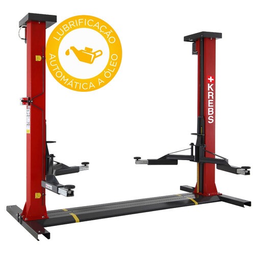 Elevador automotivo 4T lubrificação a óleo trifásico vermelho - EF4000 Elevador automotivo 4T lubrificação a óleo trifásico vermelho - EF4000