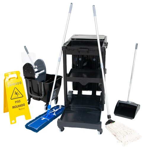 Kit para limpeza profissional n° 3 preto - NYKT03 Kit para limpeza profissional n° 3 preto - NYKT03