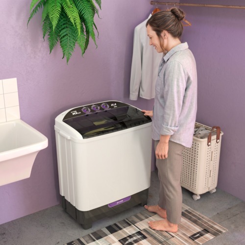 Lavadora de roupas 10kg 2 em 1 lava 6kg e centrifuga 4kg 110V Lavadora de roupas 10kg 2 em 1 lava 6kg e centrifuga 4kg 110V
