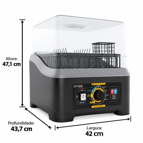 Lava-louças portátil semiautomática 8 programas 3L preta - LLP04-2.0 110V Lava-louças portátil semiautomática 8 programas 3L preta - LLP04-2.0 110V