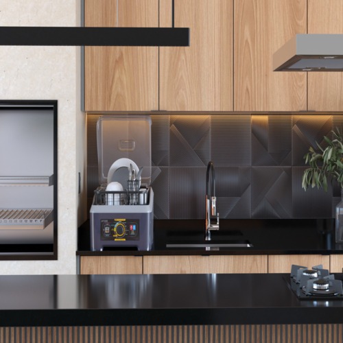 Lava-louças portátil semiautomática 8 programas 3L cinza - LLP04-2.0 110V Lava-louças portátil semiautomática 8 programas 3L cinza - LLP04-2.0 110V