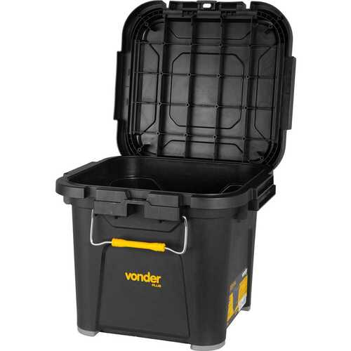 Caixa plástica para ferramentas tipo baú 30L - CBV 030 Caixa plástica para ferramentas tipo baú 30L - CBV 030