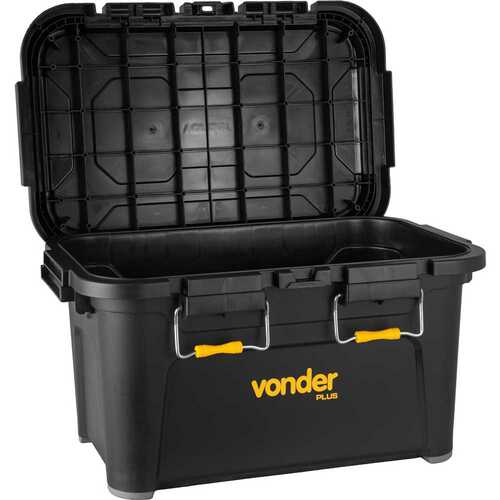 Caixa plástica para ferramentas tipo baú 45L - CBV 045 Caixa plástica para ferramentas tipo baú 45L - CBV 045
