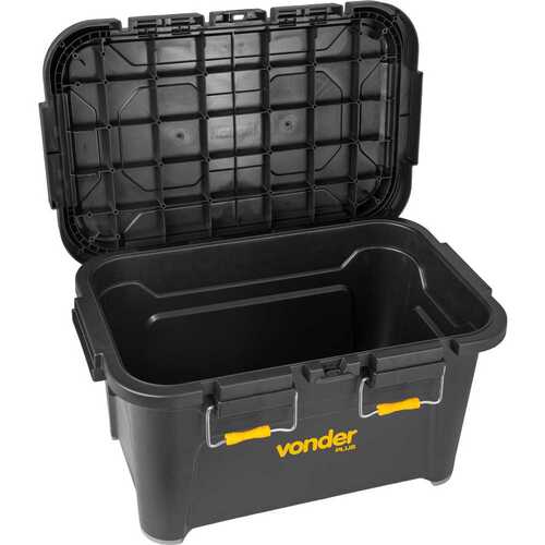 Caixa plástica para ferramentas tipo baú 85L - CBV 085 Caixa plástica para ferramentas tipo baú 85L - CBV 085
