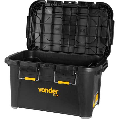Caixa plástica para ferramentas tipo baú 85L - CBV 085 Caixa plástica para ferramentas tipo baú 85L - CBV 085