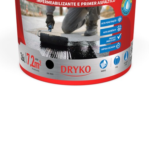 Impermeabilizante Pintura Asf�ltica 3,6L - DrykoPrimer PLUS