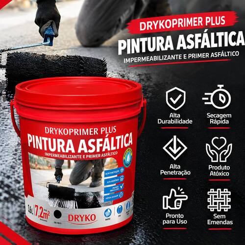 Impermeabilizante Pintura Asf�ltica 3,6L - DrykoPrimer PLUS