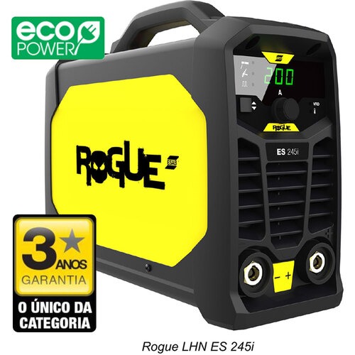 Inversora de solda 200A para Eletrodo e Tig monofásica - Rogue LHN ES 245i 220V Inversora de solda 200A para Eletrodo e Tig monofásica - Rogue LHN ES 245i 220V