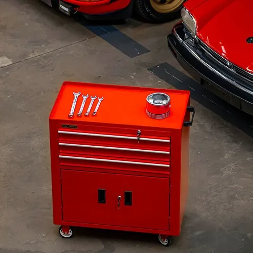 Carrinho para ferramentas com 3 gavetas e 2 portas - RLL-316