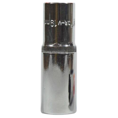 Soquete sextavado longo 19 mm com encaixe 1/2 Soquete sextavado longo 19 mm com encaixe 1/2