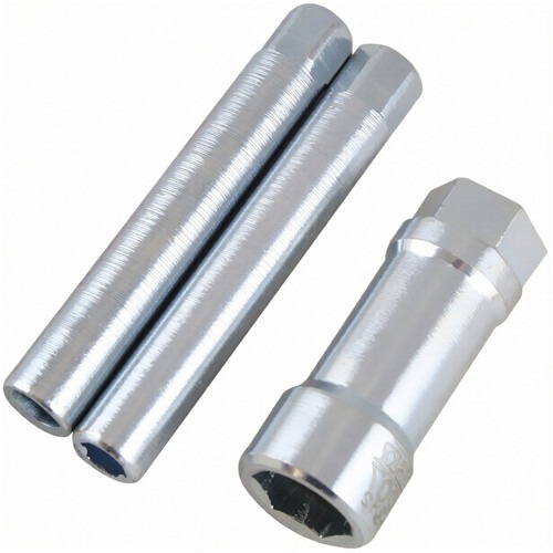 Conjunto soquete vazado 18 mm 2 adaptadores para porca - 133207 Conjunto soquete vazado 18 mm 2 adaptadores para porca - 133207