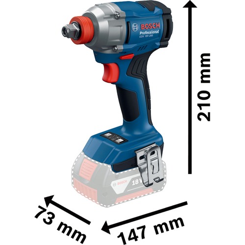 Parafusadeira chave de impacto a bateria 18V Brushless com 2 baterias - GDX 18V-285 110V/220V Parafusadeira chave de impacto a bateria 18V Brushless com 2 baterias - GDX 18V-285 110V/220V