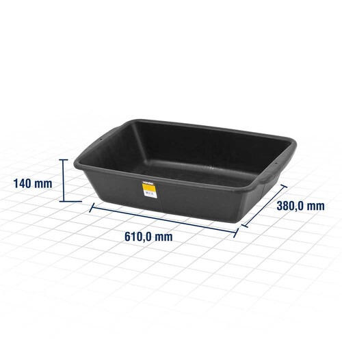 Caixa plástica retangular para massa 20 litros Caixa plástica retangular para massa 20 litros