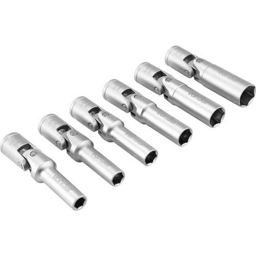 Jogo de soquete para velar articulada 8 a 16 mm com 6 pe�as