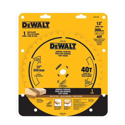 Disco de serra para madeira 305 x 25 mm 40 dentes - DWA11240