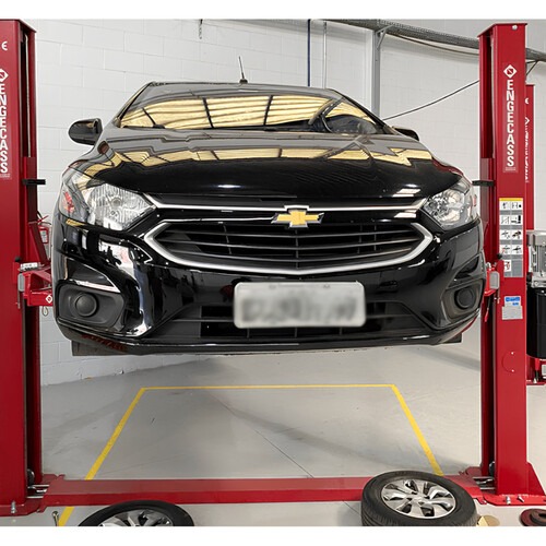 Elevador automotivo hidr�ulico 4 toneladas vermelho monof�sico - EH-4000  220V