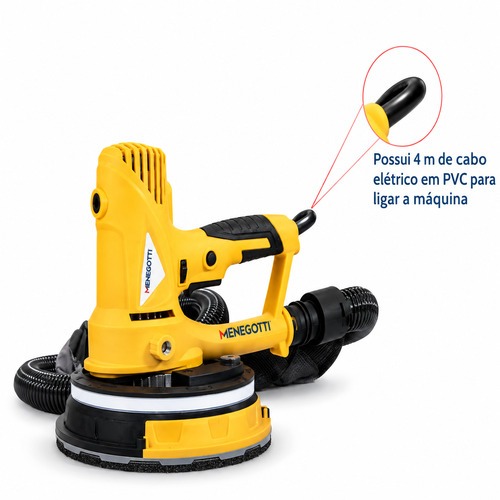 Lixadeira de parede com led 180mm 710W - MLP710 LED  220V