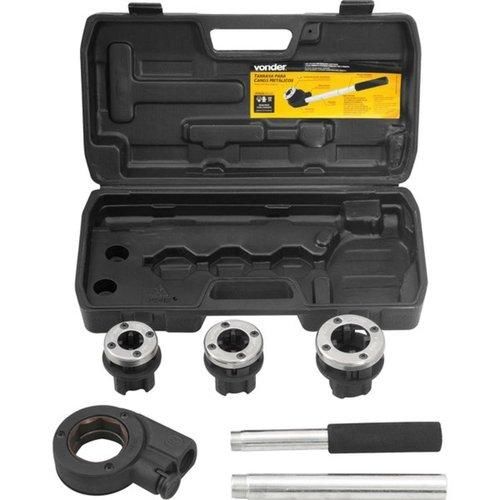 Jogo de tarraxa manual para canos de 1/2 a 1