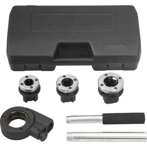 Jogo de tarraxa manual para canos de 1/2 a 1