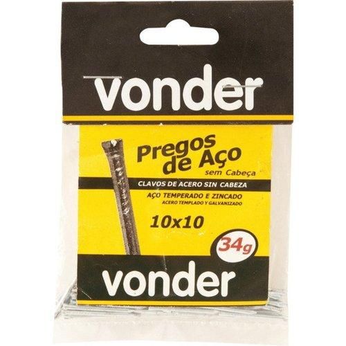 Pregos de a�o sem cabe�a 10 x 10 com 100 pregos